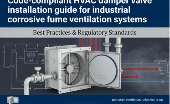 Code-compliant HVAC damper valve installation guide for industrial corrosive fume ventilation systems